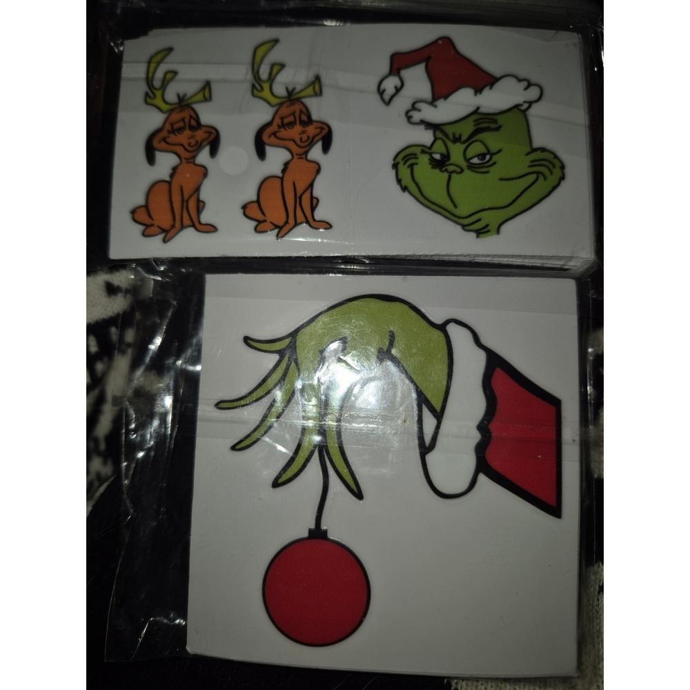 Small & Large Grinch Themed Stickers Decal for Stanelys Computers Tablets b21